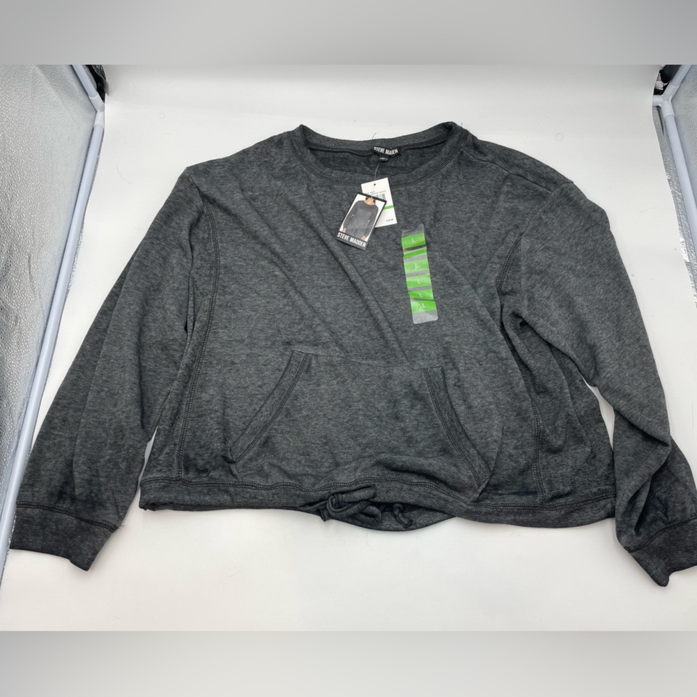 Steve Madden charcoal long sleeve nwt large